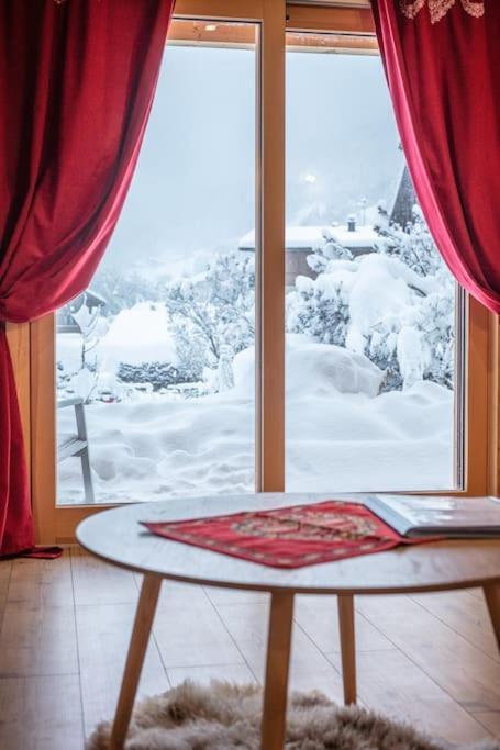 Charmant Appartement Dans Chalet, Coeur De Megève Extérieur photo