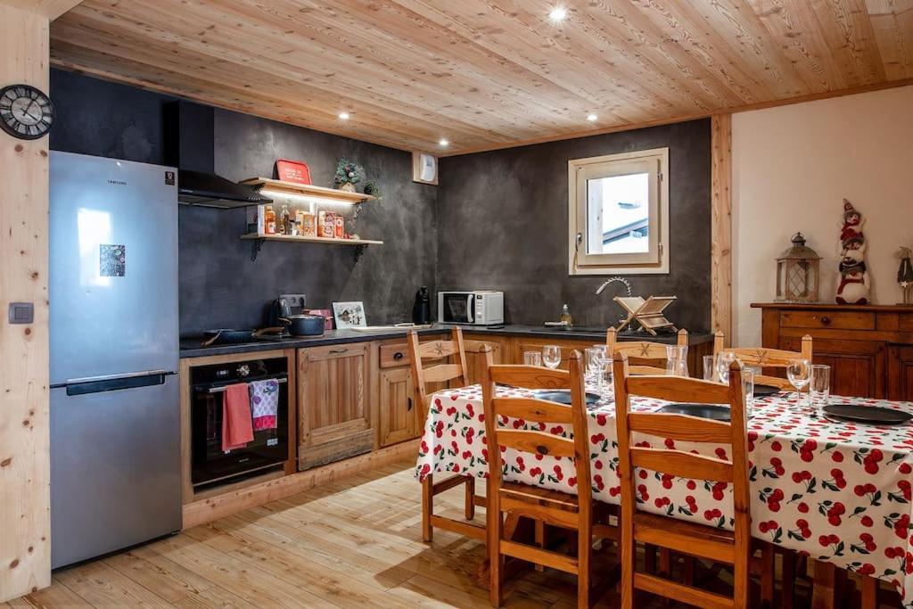 Charmant Appartement Dans Chalet, Coeur De Megève Extérieur photo