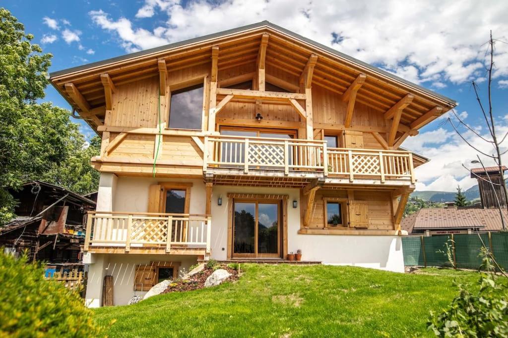 Charmant Appartement Dans Chalet, Coeur De Megève Extérieur photo