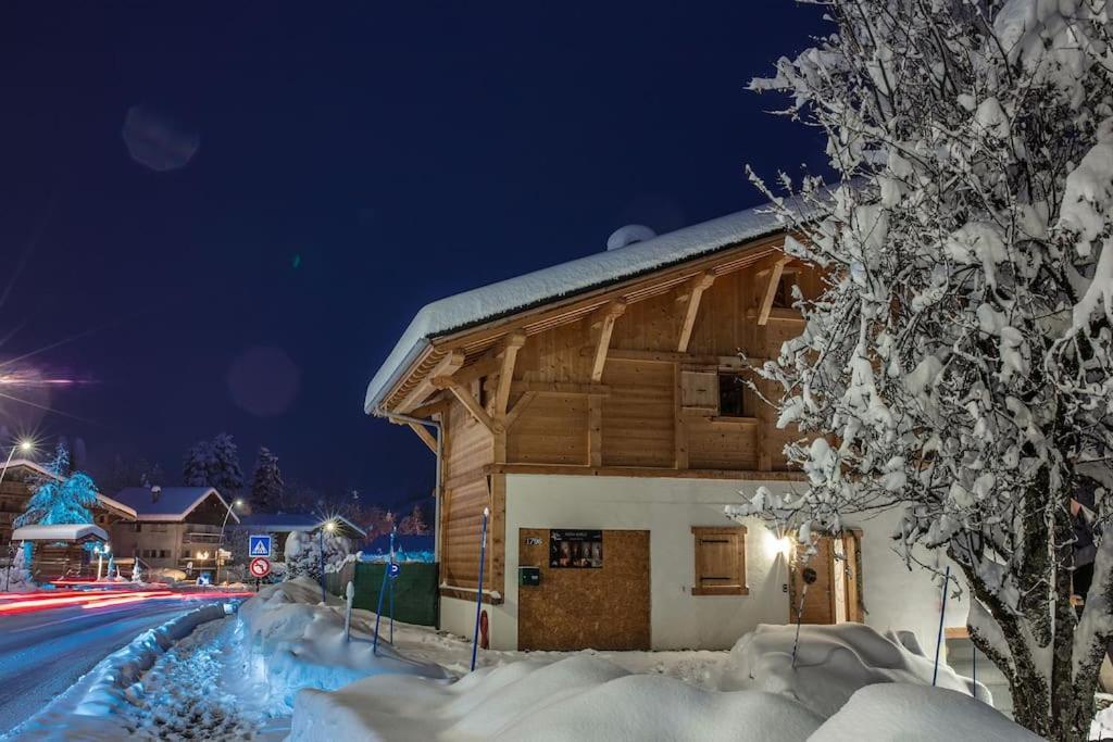 Charmant Appartement Dans Chalet, Coeur De Megève Extérieur photo