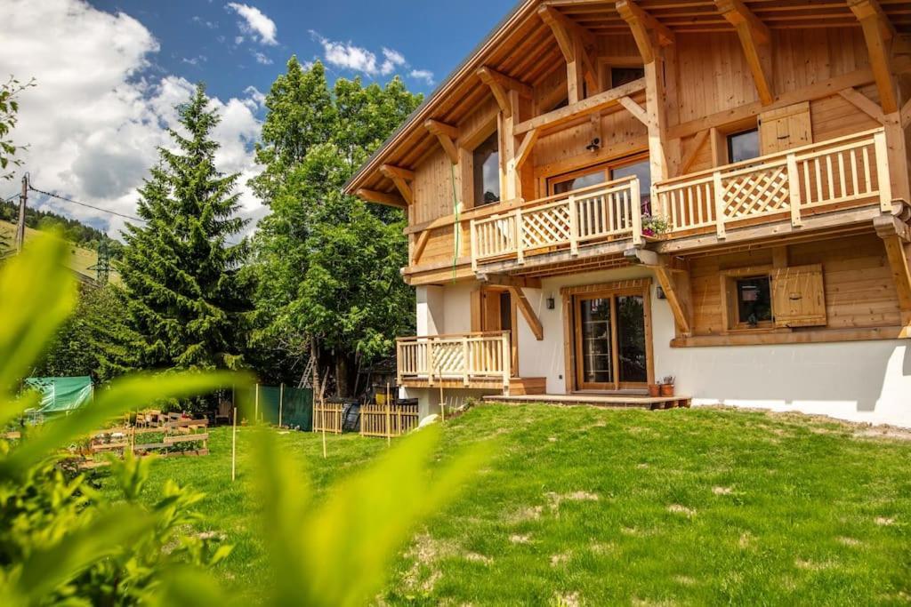 Charmant Appartement Dans Chalet, Coeur De Megève Extérieur photo